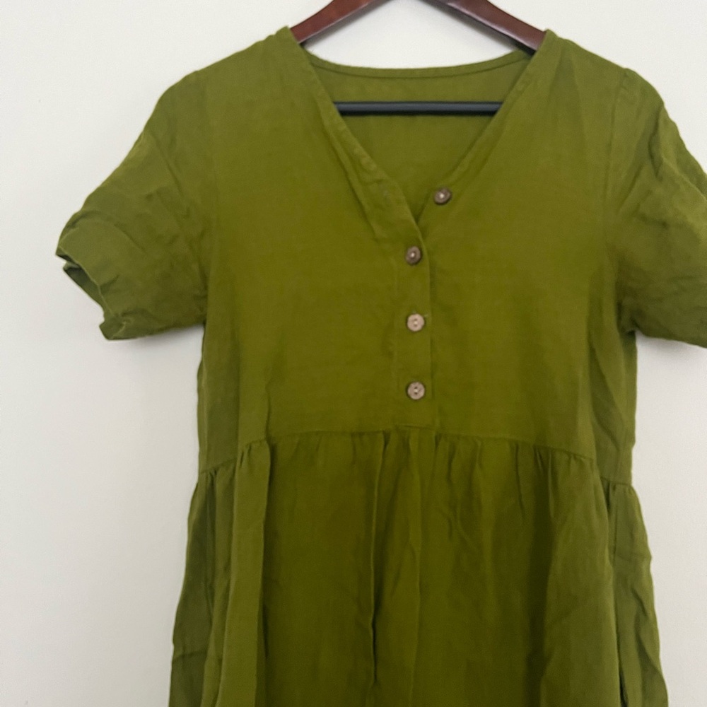 Linen dress small
